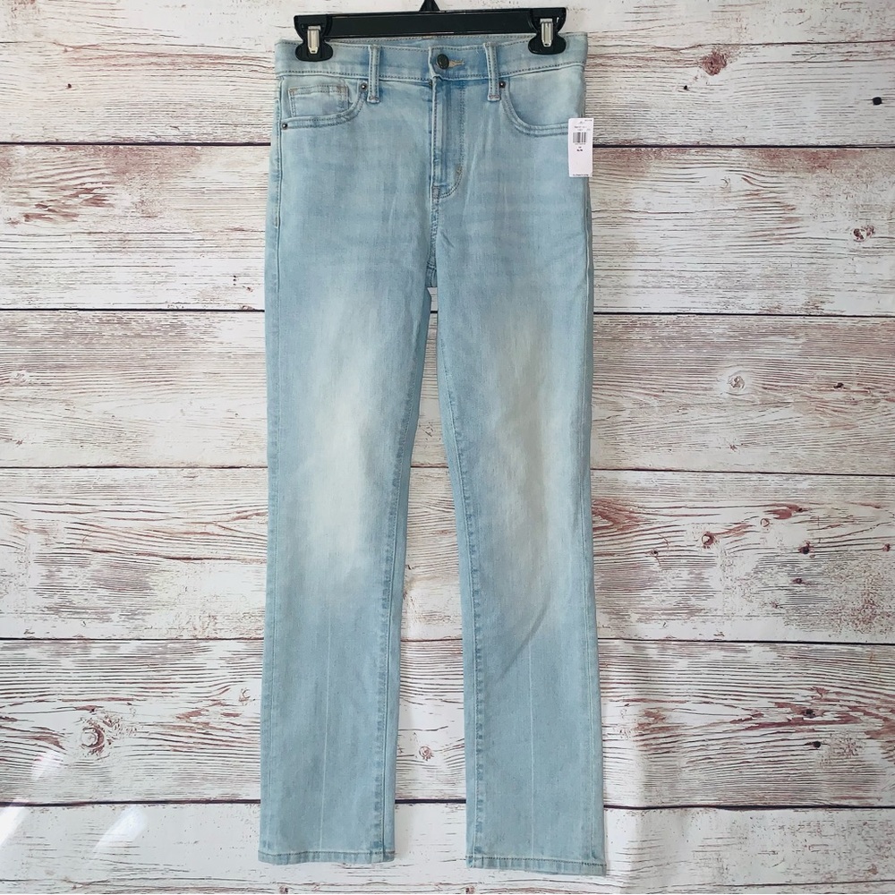 New Old Navy Girls Slim Built in Tough Light Wash Skinny Denim Jeans Size 24